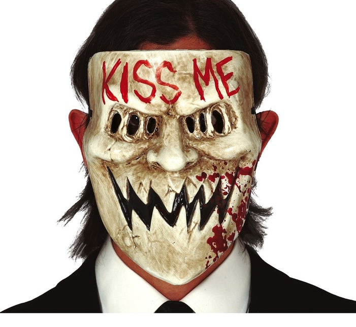Halloween Horror Küss mich Maske
