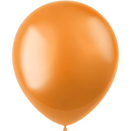 Orange Luftballons Metallisch 33cm 50Stk