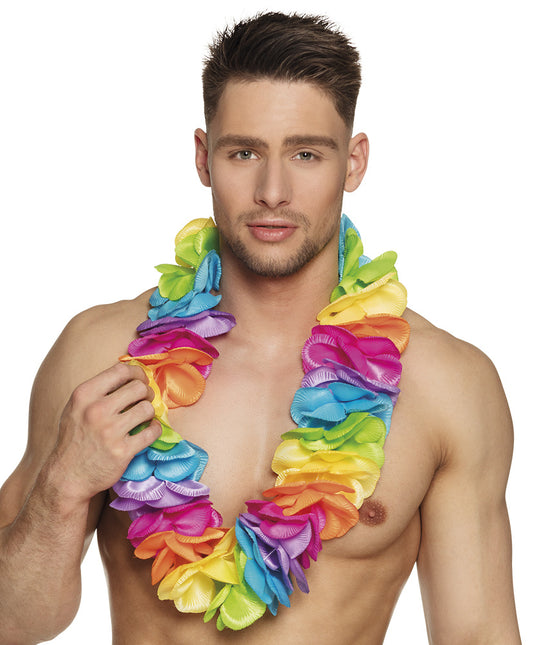 Hawaii Kranz Regenbogen XL