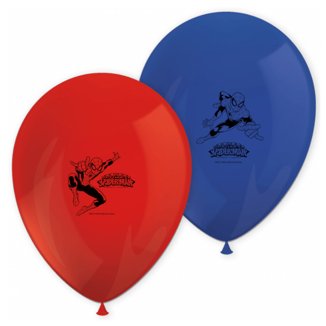 Spiderman Luftballons Krieger 28cm 8Stück