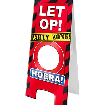 Warnschild Hooray Personalisierbar 62,5cm