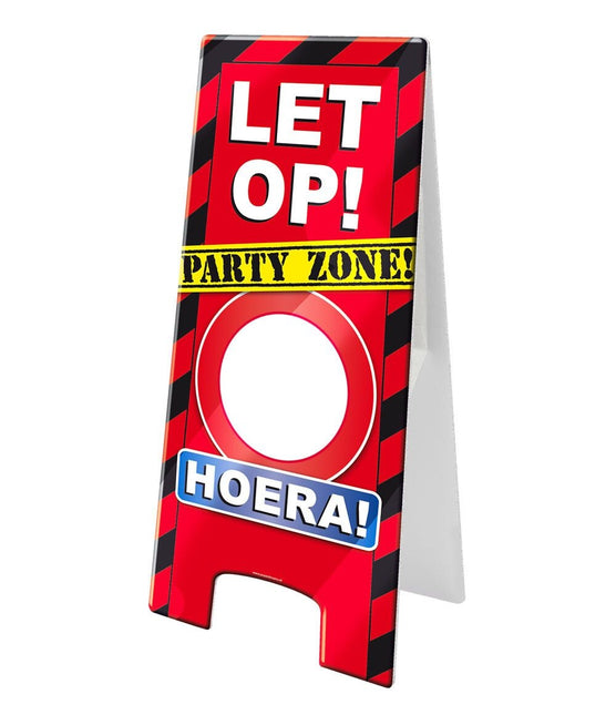 Warnschild Hooray Personalisierbar 62,5cm