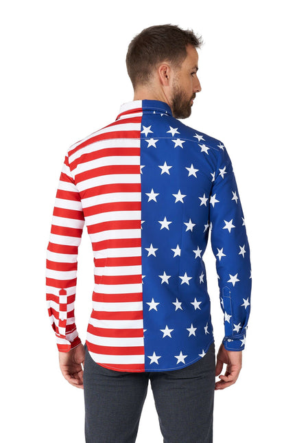 USA Flaggen Shirt Männer Suitmeister