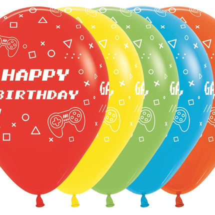 Ballons Happy Birthday Game On Fashion Mix 30cm 25pcs