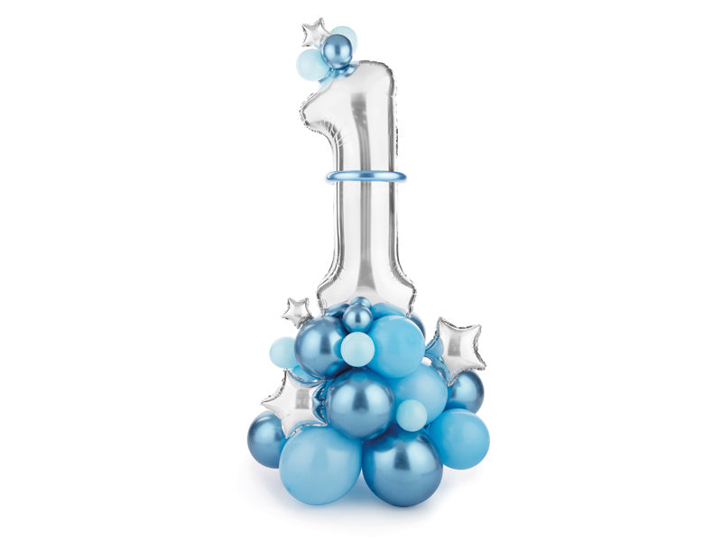 Luftballons Set 1 Jahr Blau 1.4m