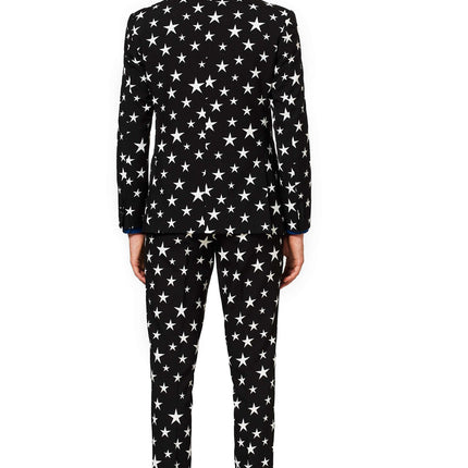 Schwarz Weiß Sterne Anzug Männer <tc>OppoSuits</tc>