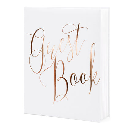 Gästebuch Rose Gold Buchstaben 24,5cm