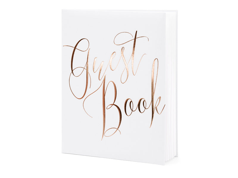 Gästebuch Rose Gold Buchstaben 24,5cm