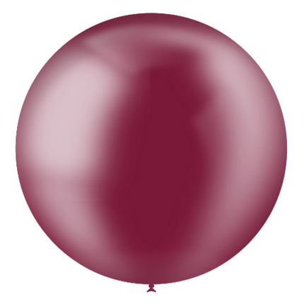 Bordeauxroter Riesenballon Transparent XL 91cm