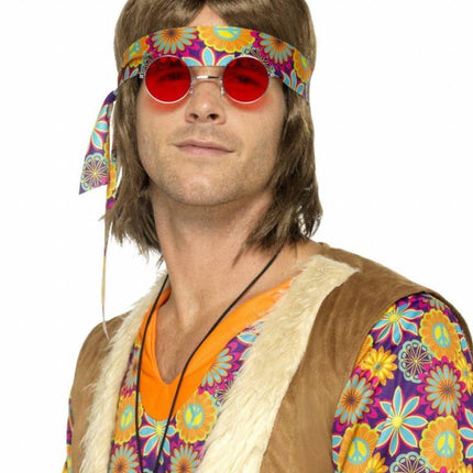 Hippie-Brille Rot