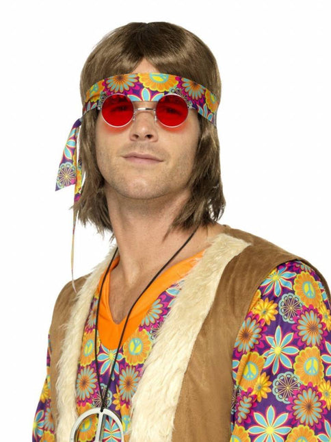 Hippie-Brille Rot