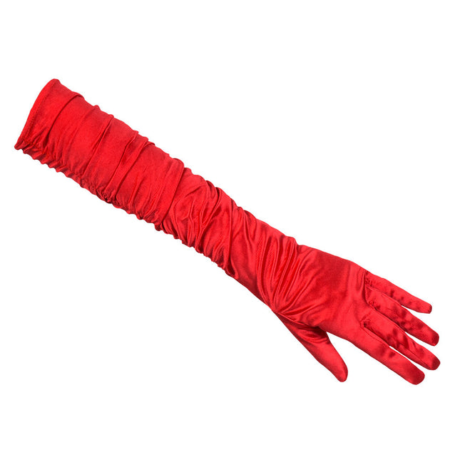 Lange Handschuhe Rot