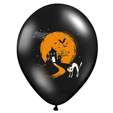 Halloween Luftballons Boo! 30cm 6 Stk.