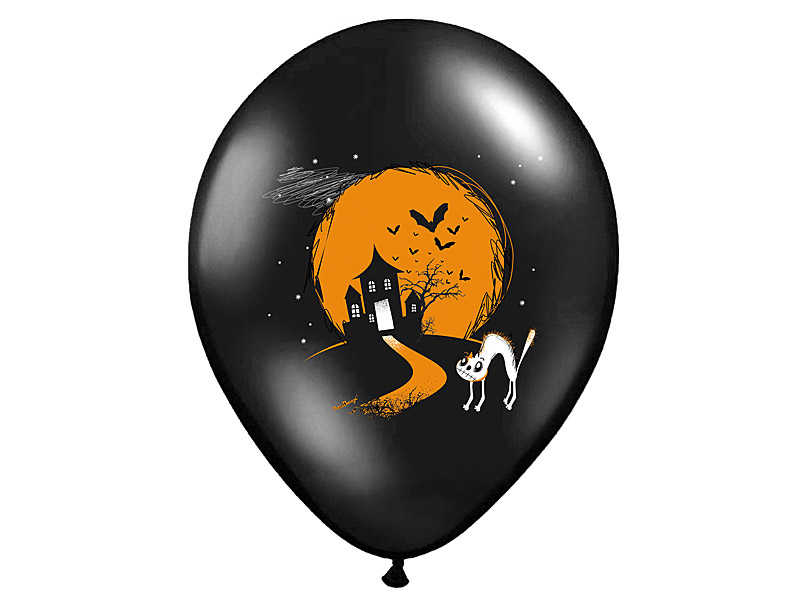 Halloween Luftballons Boo! 30cm 6 Stk.