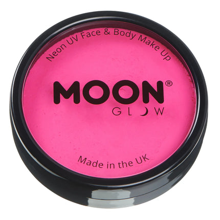 Moon Glow Neon UV Pro Face Paint Intense Pink 36g