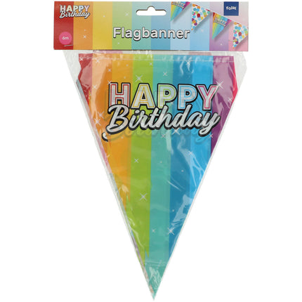 Happy Birthday Slingers Regenbogen Konfetti 6m