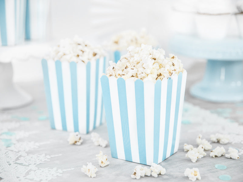 Popcornschalen Blau Mix 12,5cm 6Stk.