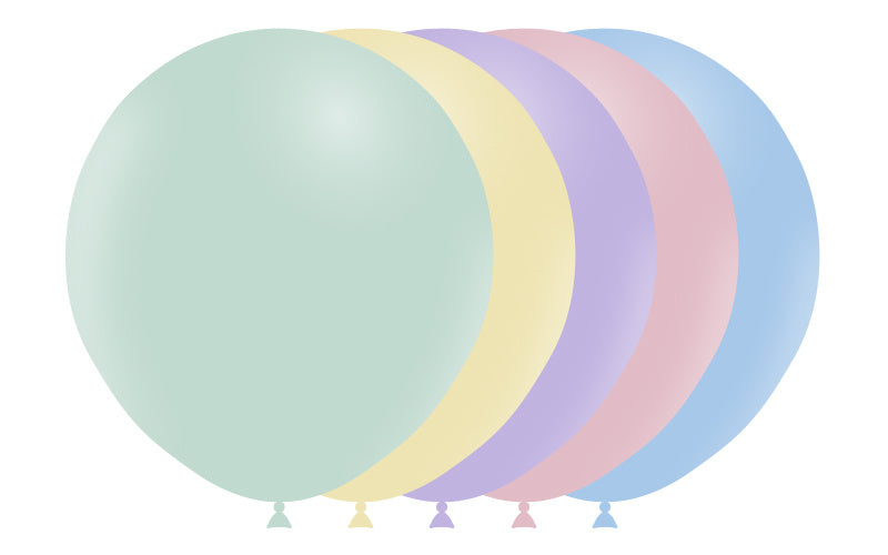 Bunte Ballons Pastell 45cm 25Stk