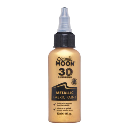 Cosmic Moon Metallic-Stofffarbe Gold 30ml