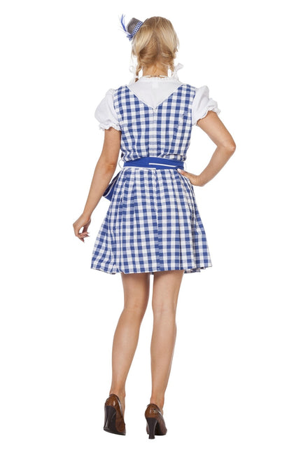 Blaues Dirndlkleid Oktoberfest Damen