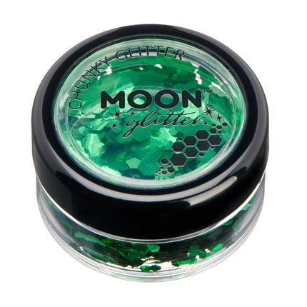 Moon Glitter Classic Chunky Glitter Grün 3g