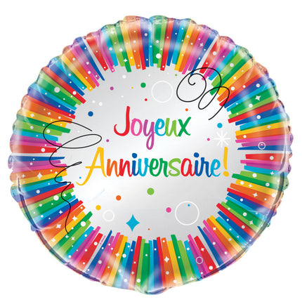 Helium Ballon Joyeux Anniversaire 45cm leer