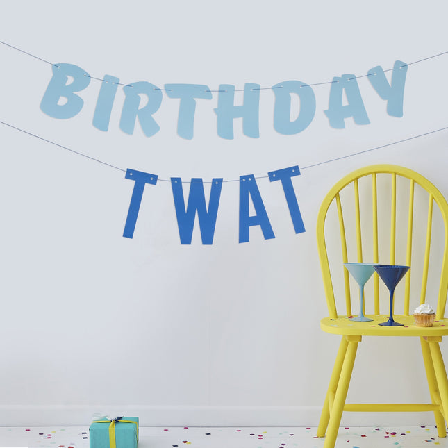 Blue Letter String Birthday Twat 1.5m