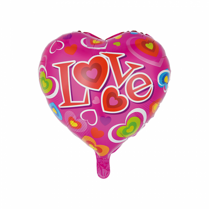 Helium Ballon Herz Liebe 45cm leer