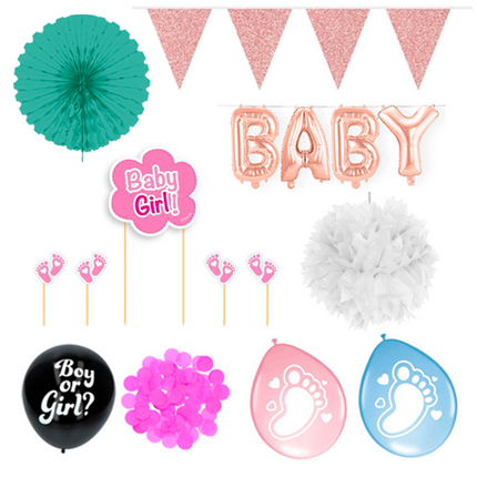 Gender Reveal Girl Party Pack