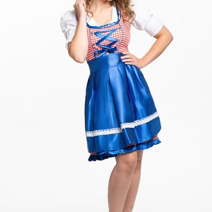 Dirndlkleid Oktoberfest Blau 3 Stück