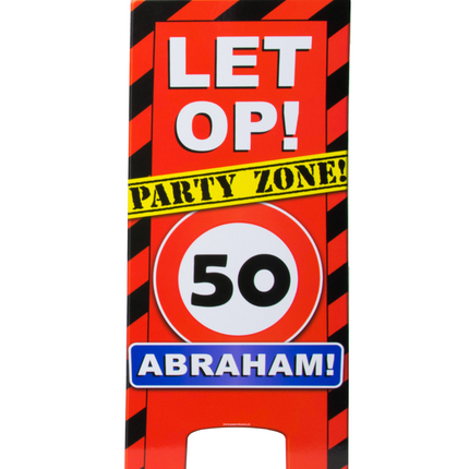 Abraham Warnschild 50 Jahre Verkehrsschild 62,5cm