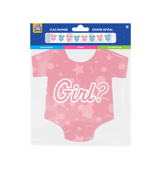 Gender Reveal Girlanden 6m