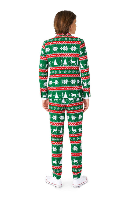 Festlicher grüner Anzug Junge Teen OppoSuits