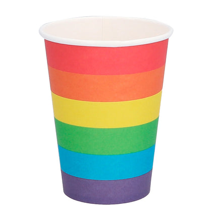 Regenbogen Becher 210ml 8Stk