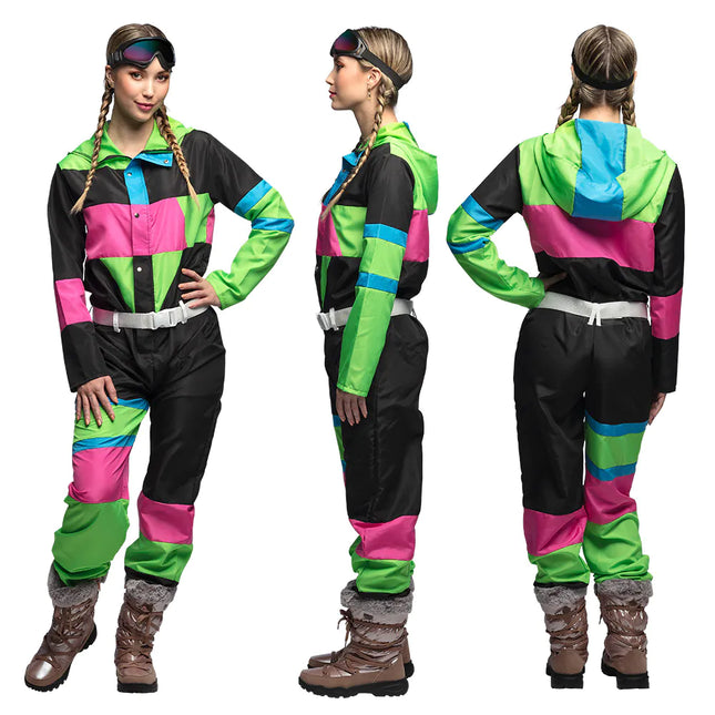 Neon 80S Skianzug Damen