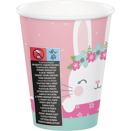 Becher Kaninchen 256ml 8Stk