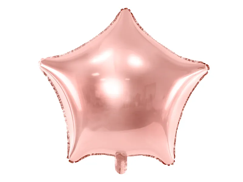 Heliumballon Star Rose Gold Leer 70cm