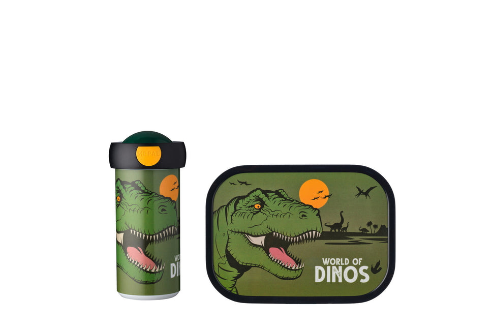 Lunch-Set Campus Schule Becher+Lunchbox Dino