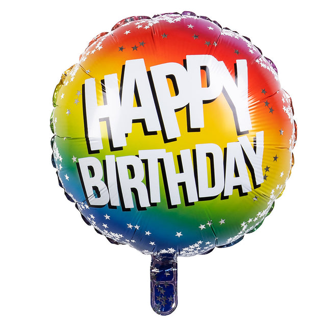 Happy Birthday Helium Ballon Leer 45cm