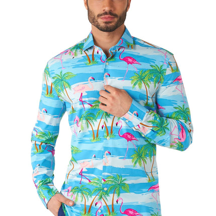 Hawaii Flamingo Hemd Männer OppoSuits