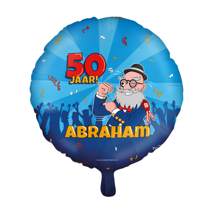 Helium Ballon Abraham Cartoon Leer 30cm