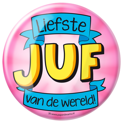 Button Liebste Lehrerin der Welt 10,2 cm