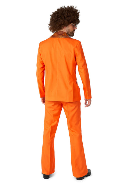 Orange Disco Anzug Männer Suitmeister