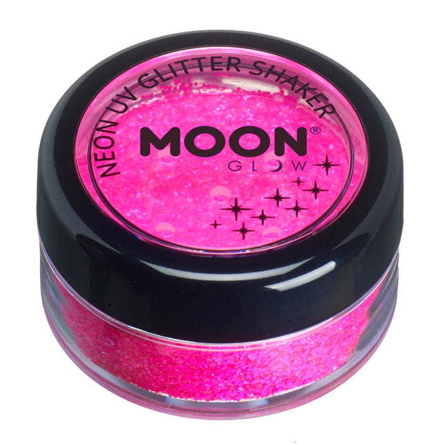 Moon Glow Neon UV Glitter Shaker Magenta 5g