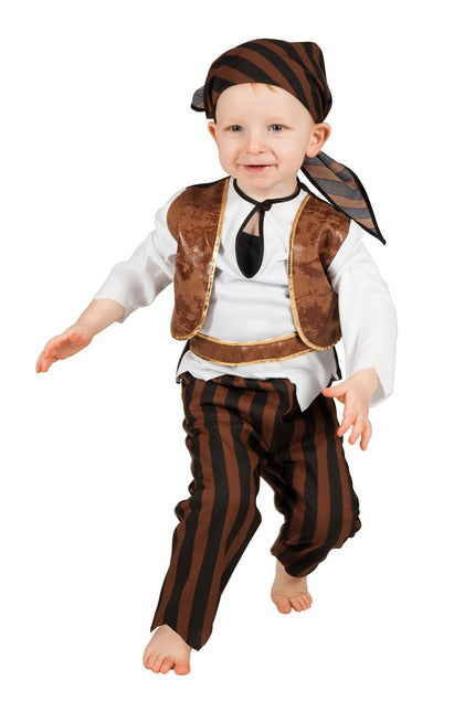 Piratenkostüm Braun Baby