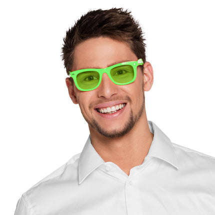 Neongrüne Partybrille