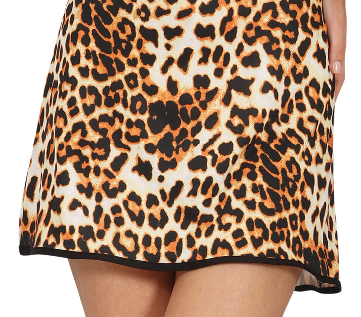 Disco-Anzug Damen Leopard