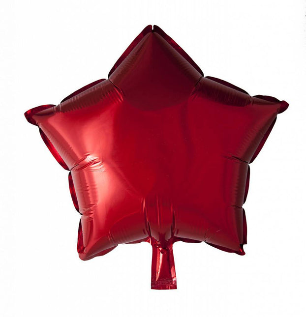 Heliumballon Star Rot 46cm Leer