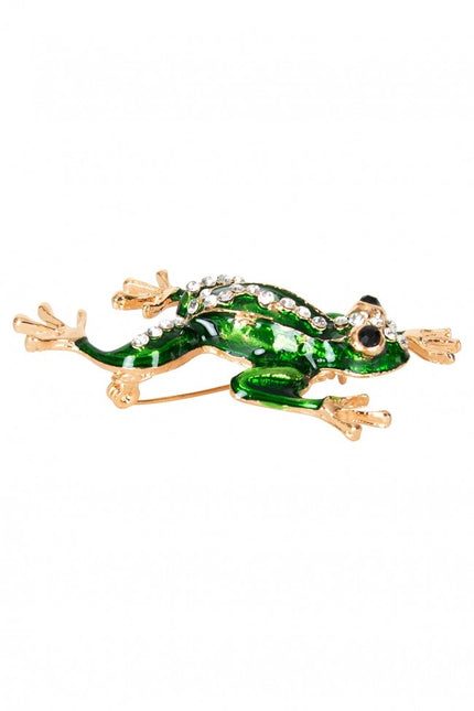 Brosche Frosch 7X3.5Cm