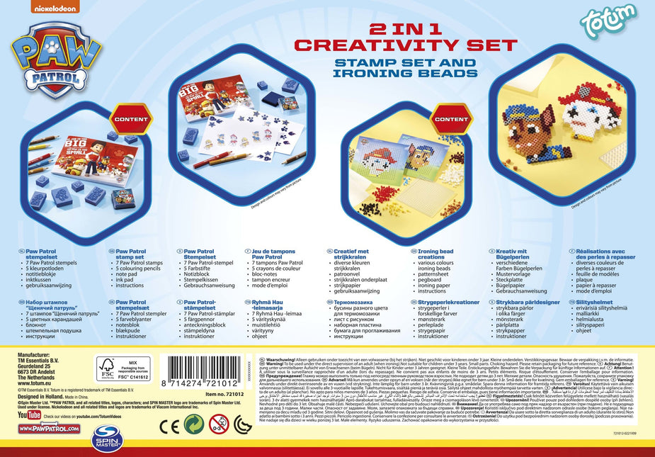 Paw Patrol 2 In 1 Bastelkoffer